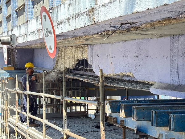 Viaduto Amadeu Elias recebe obras de recuperação estrutural em Americana